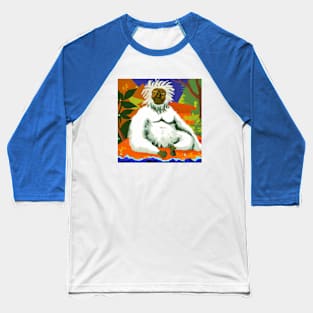 Meditating Yeti in the style of Paul Gauguin Baseball T-Shirt